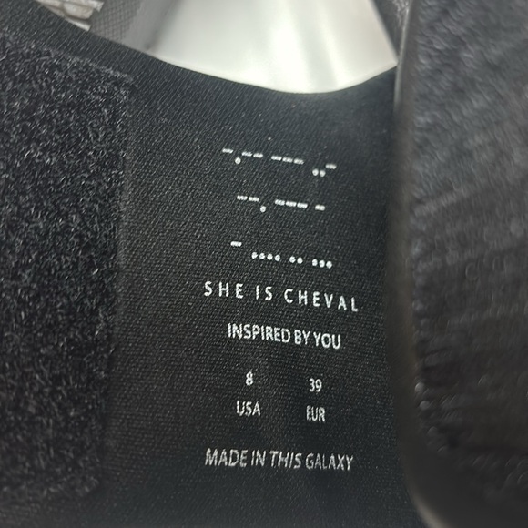 Black Slide Sandals with Gold Accents - Picture 6 of 7